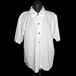 Del Sol The Executive Rio Havana White Button Down Shirt Size Medium